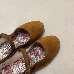 Cayumas Ginger Brown Mary Jane Flats